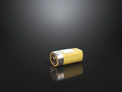 Golden Cylindrical Metal Hardware Tool Socket For Industrial Precision Applications 3d model