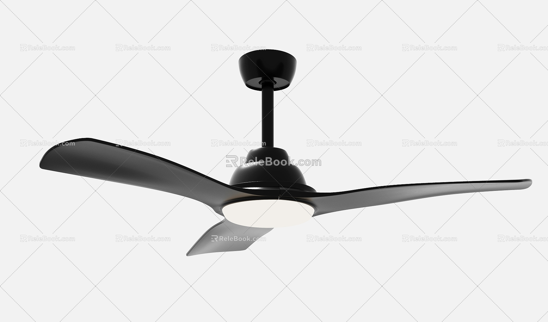 Modern fan light 3d model