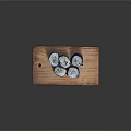 Perfectly Fresh Delicious Sushi Rolls Arranged on Natural Wooden Cutting Board