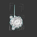 Advanced Futuristic Mechanical Sphere With Metallic Structure And Robotic Parts
