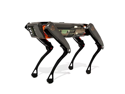 Advanced Intelligent Quadruped Robot With Mechanical Legs And Modern Design Structure 3d model