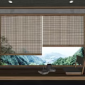 New Chinese-style roller shutter 3d model