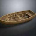 Traditional Wooden Boat as Water Transportation Vehicle With Wooden Frames And Open Structure