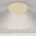 Silent Ceiling House Silent Round Ceiling House Silent Chandelier Round Level Ceiling Dome 3d model