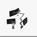 Ergonomic Adjustable Computer Monitor Stand Mount For Multi Screen Desktop Setup