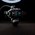 The old robot. 3d model