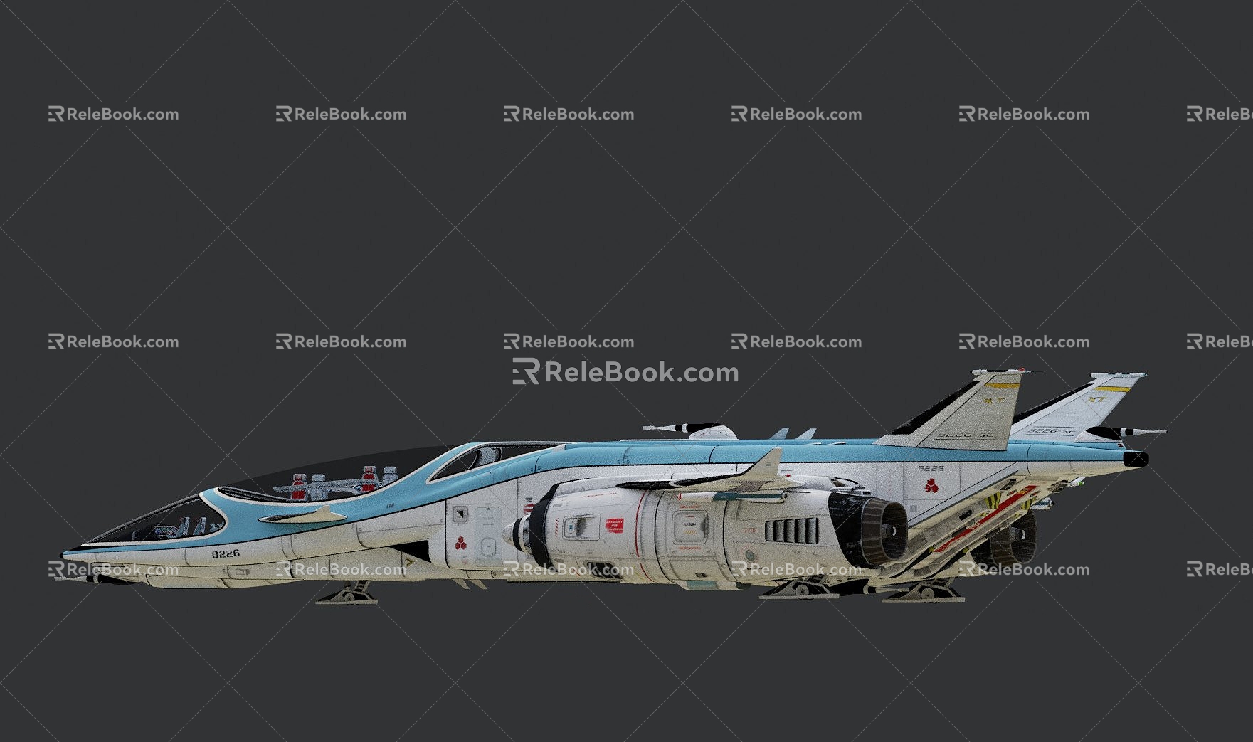 Aircraft Fighter Fighter Flying 3d model