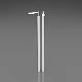 Modern Outdoor Light With Metal Pole And Light Arm For Outdoor Lighting