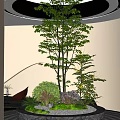 Patio Courtyard View 3d model