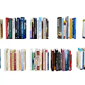Colorful Books and Magazines Neatly Arranged With Various Covers For Reading Collection