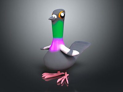 Modern carrier pigeon food pigeon play pigeon racing pigeon racing 3d model