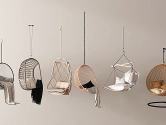 Modern Hanging Chair Modern Swing Chair Hanging Chair Rattan Hanging Chair 3d model