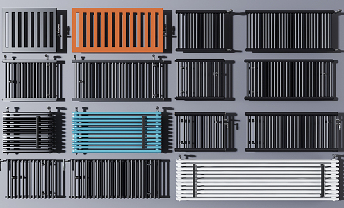 Modern radiator combination 3d model