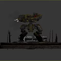 Modern Robot Mech Warrior Mech Soldier Machine Battlearm Mechanical Battlearm 3d model