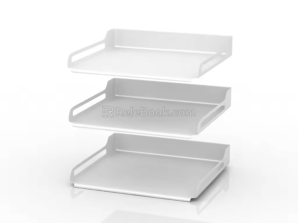 Modern seasoning rack embedded pull basket 3d model