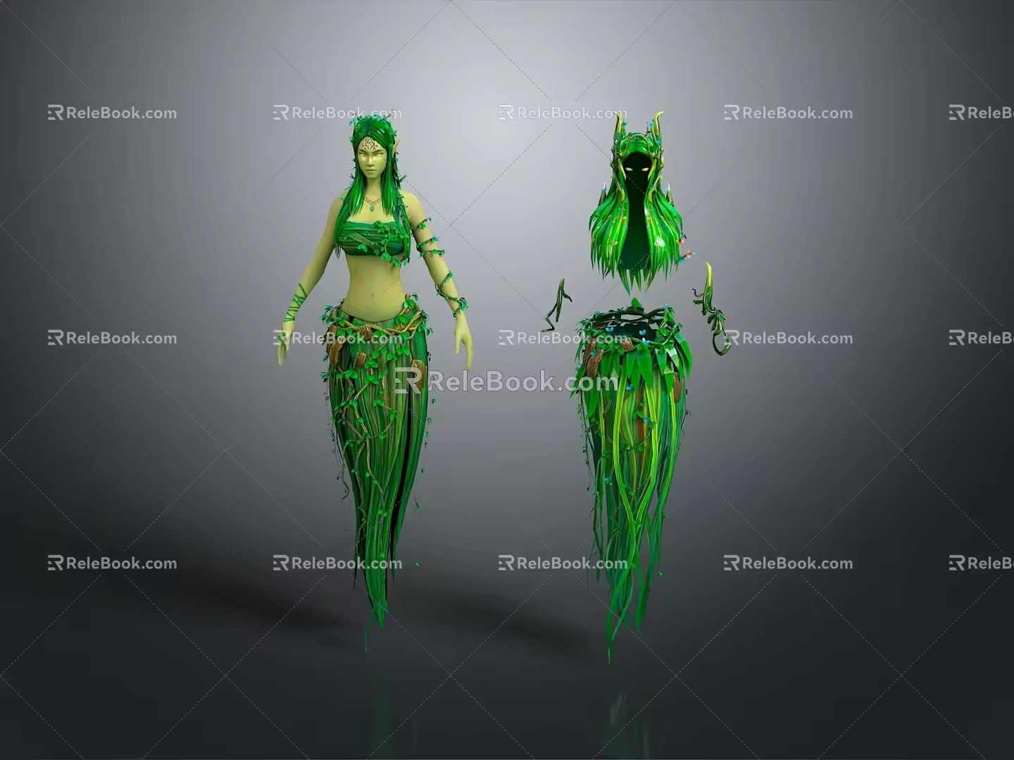 Elf Tree Demon Tree Monster Tree Man Tree Elf Monster Alien Monster 3d model