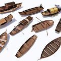 Traditional Handcrafted Vintage Wooden Boats With Various Classic Styles And Designs