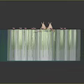 Two White Geese Swimming on Water Surface with Green Lily Pads and Pink Lotus Flowers