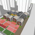 Modern Kindergarten Architecture Shanghai Nanqiao Kindergarten 3d model