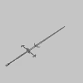 weapon two-handed sword 3d model