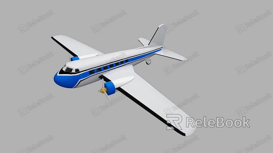 Aircraft Civil Aviation Large Aircraft model