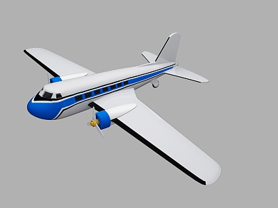 Aircraft Civil Aviation Large Aircraft model