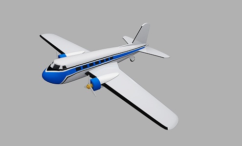 Aircraft Civil Aviation Large Aircraft 3d model