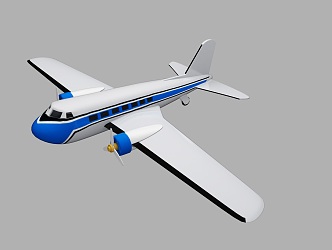 Aircraft Civil Aviation Large Aircraft 3d model