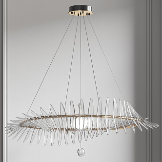 Modern chandelier 3d model