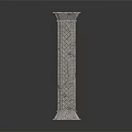 INDUSTRIAL LOFT COLUMN STONE COLUMN STONE COLUMN 3d model
