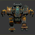 Modern Robot Mech Warrior Machine Battlearm Mechanical Battlearm Machine Warrior Fighting Robot Game Robot 3d model