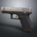 Modern H&K USP Handgun With 9x19 Caliber Silver Metal Finish And Black Grip