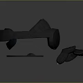 Advanced Modern Computer VR Headset With Controllers And Tracking Sensor