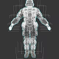 Game Movie Character In Full Body Tactical Armor With Skull Emblem And Helmet