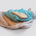 Clothes pile clothes pile towel 3d model