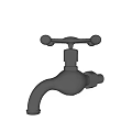 Classic Black Faucet With Two Spherical Handles Vintage Design For Home