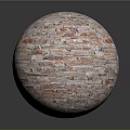 Round Brick Sphere Constructed With Red And Orange Textured Bricks