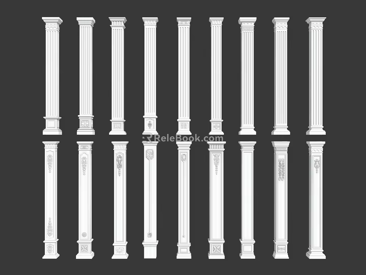 European column 3d model
