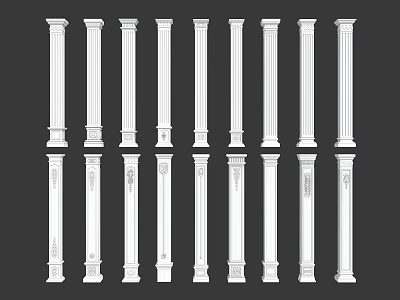 European column 3d model