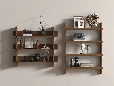 Middle Ancient Bookshelf Middle Style Bookshelf 3d model