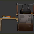 Cast Iron Pot on Traditional Stove with Wooden Table Carrots Cutting Board and Knife