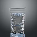 Industrial Transparent Glass Equipment Featuring Water Filled Container And Stable Base