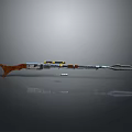 High Quality Vintage Rifle With Wooden Stock Metal Barrel And Scope