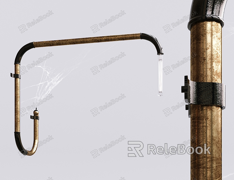 Industrial LOFT wall lamp wrought iron water pipe wall lamp model