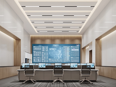 Monitoring Duty Room 3d model