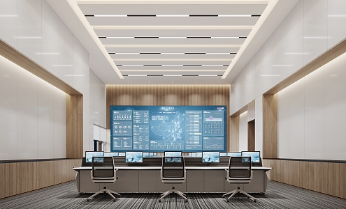 Monitoring Duty Room 3d model