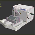 MICROM White Laboratory Microtome With Precision Sample Holder And Rotary Knob 3d model