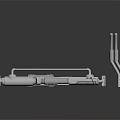 Industrial Metal Equipment With Cylindrical Structure And Connecting Tubes