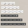 Modern Wall Switch Panels With Round Buttons In Silver And Black Colors