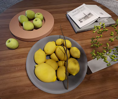 Modern fruit plate fruit plate ornaments 3d model